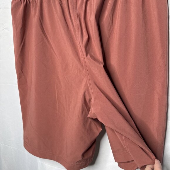 Free Fly Breeze Shorts Mens L Pink Mauve 8" Performance Athletic Elastic Pockets - Picture 6 of 7